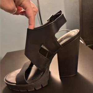 Sugar Zowie Chunky Heel Sandals